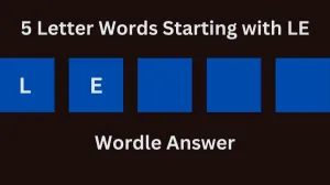 5 Letter Words Starting with LE All Words List