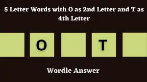 5 Letter Words with O as 2nd Letter and T as 4th Letter All Words List