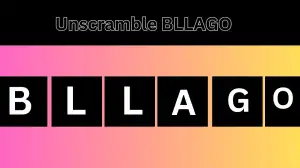 Unscramble BLLAGO Jumble Word Today