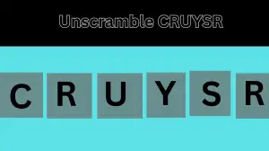 Unscramble CRUYSR Jumble Word Today