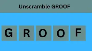 Unscramble GROOF Jumble Word Today