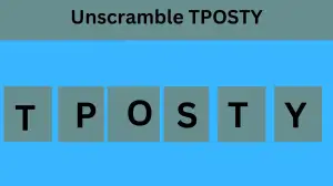 Unscramble TPOSTY Jumble Word Today