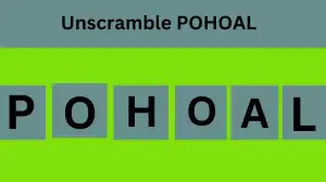 Unscramble POHOAL Jumble Word Today