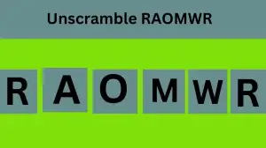 Unscramble RAOMWR Jumble Word Today