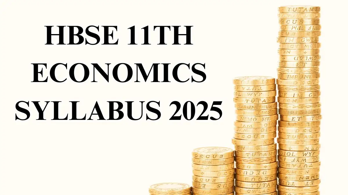 HBSE 11th Economics Syllabus 2025 Download the PDF Here