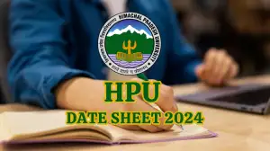 HPU Date Sheet 2024 is Out, Download M.Ed 1st Semester Datesheet from hpuniv.ac.in