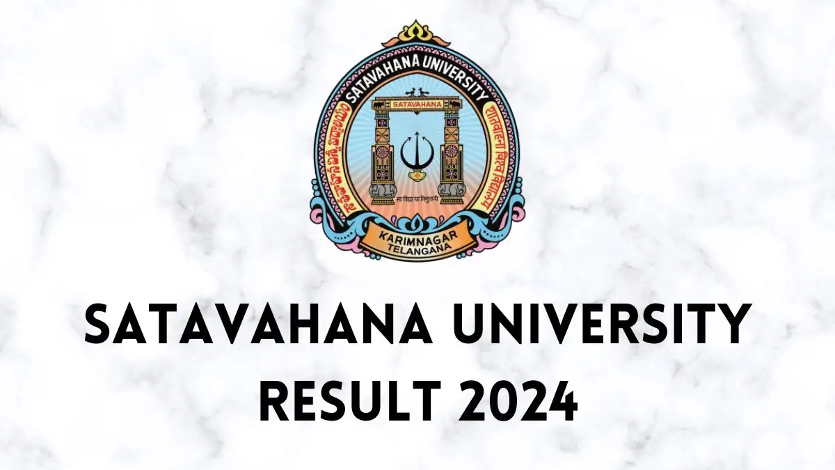 Satavahana University Result 2024 for Hotel Management II, IV & VI-Semester Check Result at satavahana.ac.in