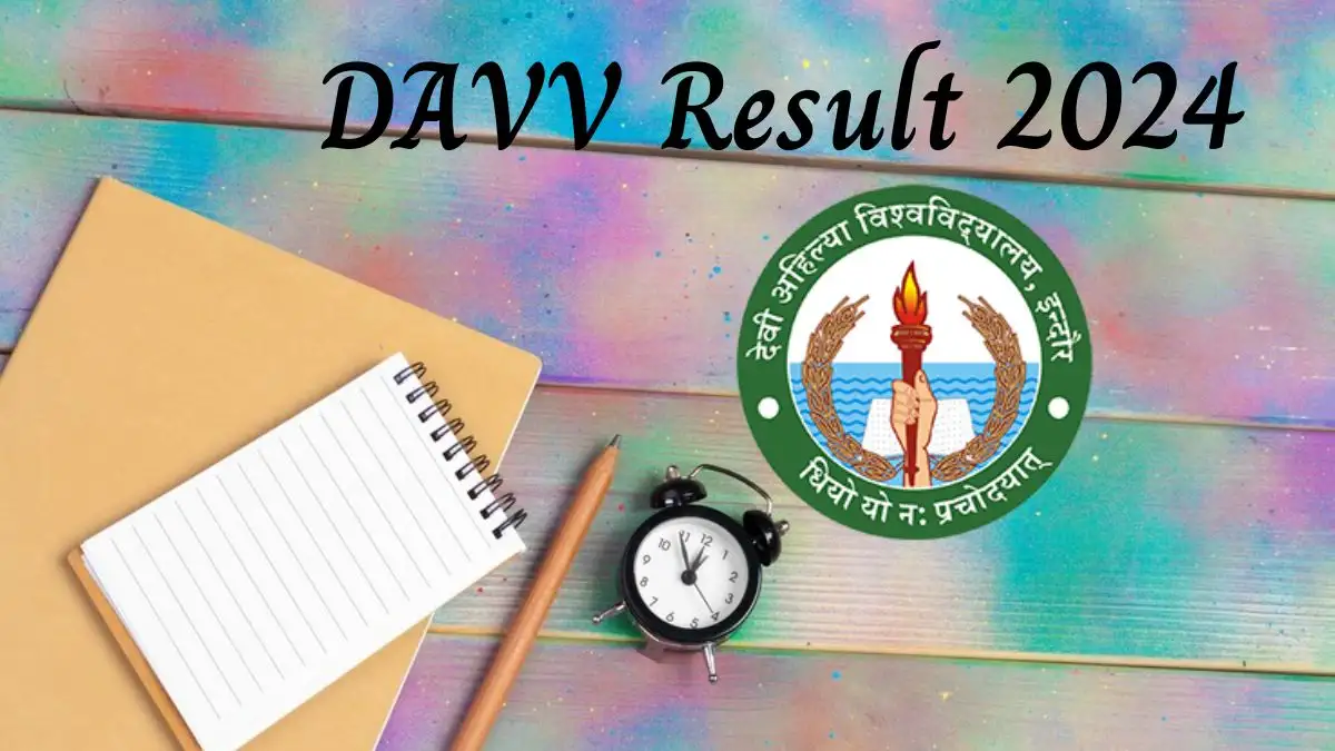 DAVV Result 2024 Check Results at dauniv.ac.in