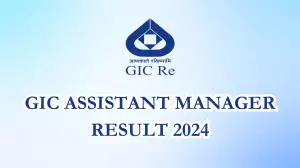 GIC Assistant Manager Result 2024 Out Check the Result at gicre.in