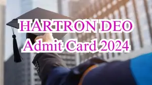 HARTRON DEO Admit Card 2024 Out Download at hartron.in