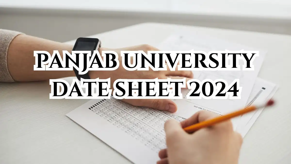 Panjab University Date Sheet 2024 for Diploma Courses Check the Exam Dates and Time