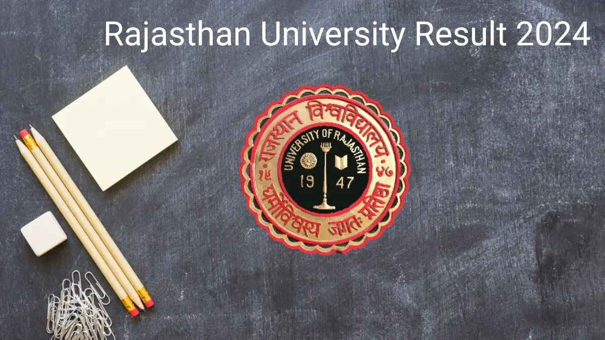Rajasthan University Result 2024 Released Check Results for BA, BSc, BCom at uniraj.ac.in