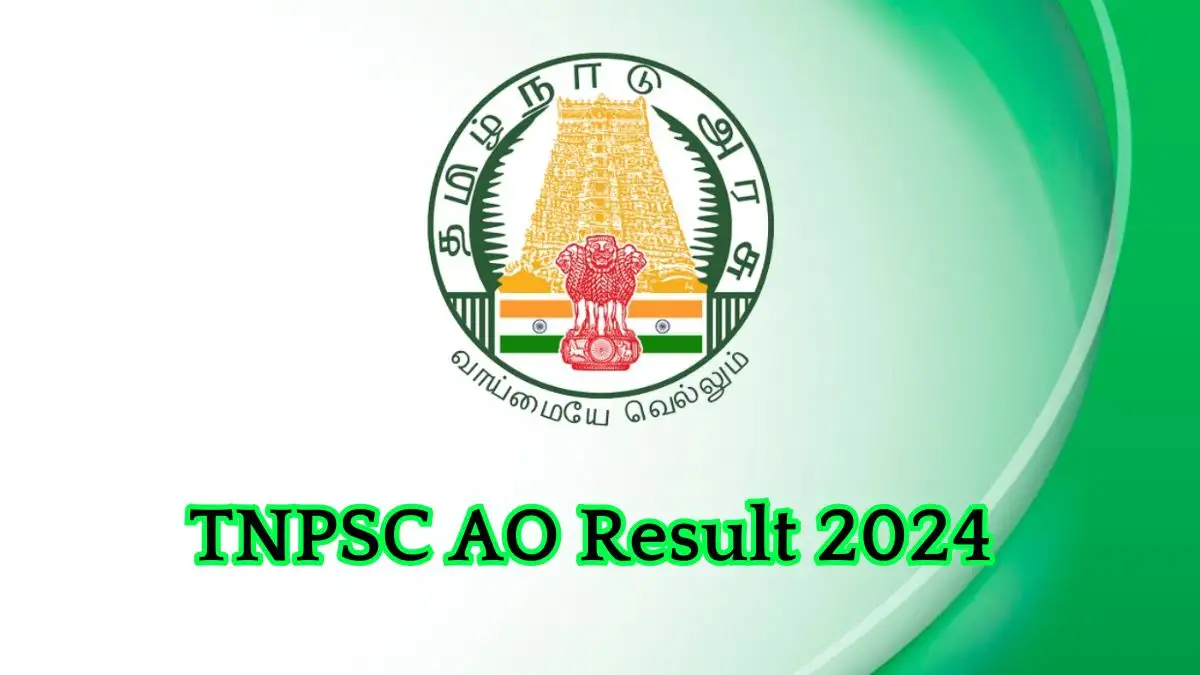 TNPSC AO Result 2024 How to Download the Result