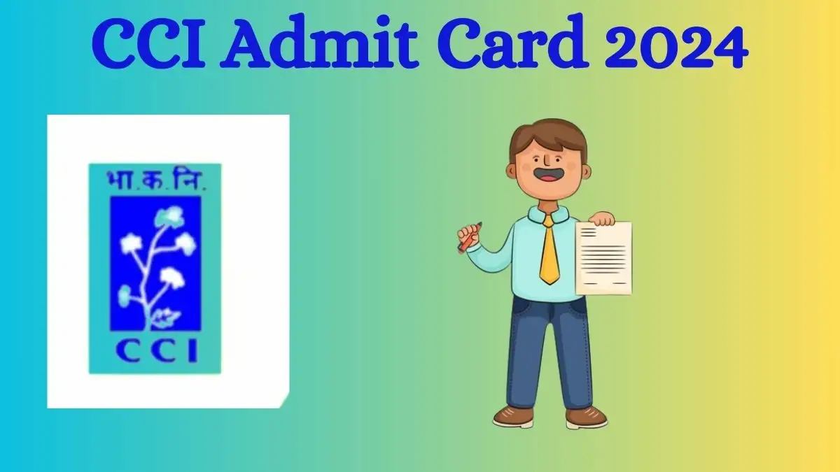 The CCI Assistant Manager Admit Card 2024 is now available for download. Access it at cotcorp.org.in