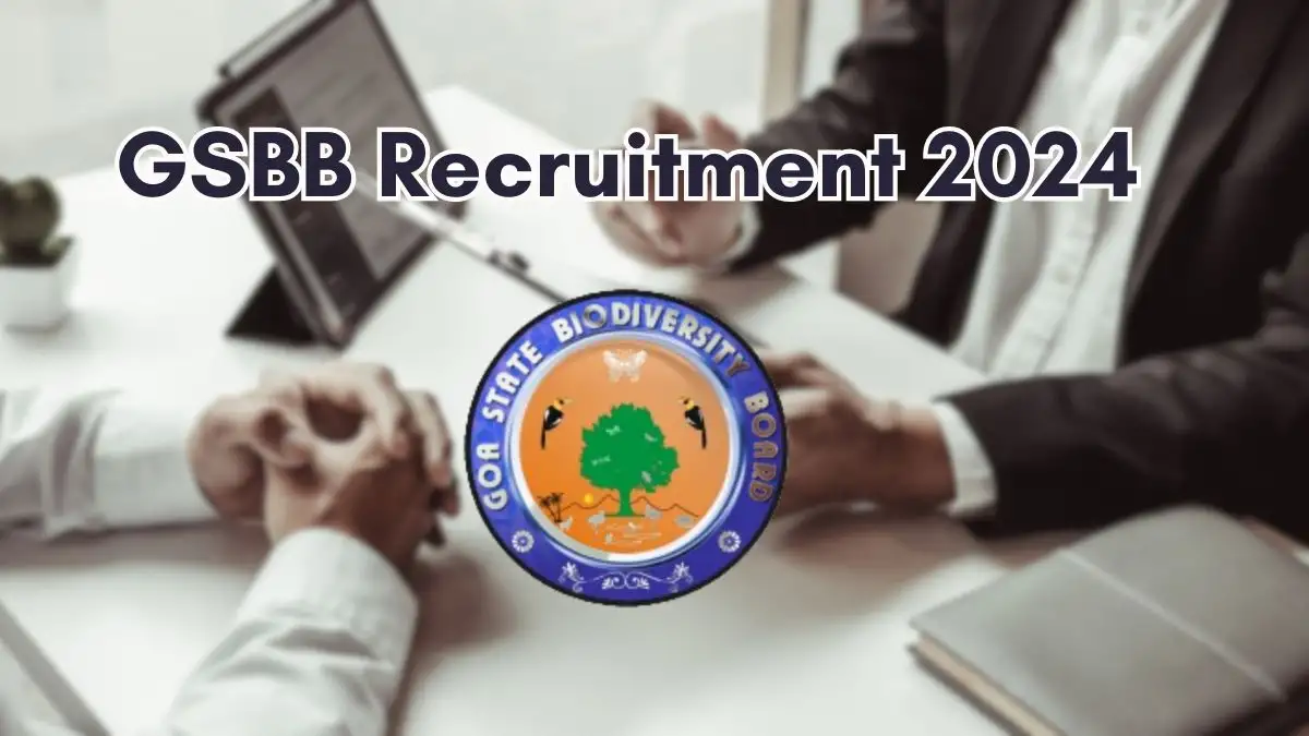 GSBB Recruitment 2024 Walk-In Interviews for Project Manager Vacancies on 22/07/2024