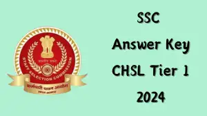 SSC Answer Key 2024 is Out For CHSL Tier 1 Download the Answer key at ssc.nic.in