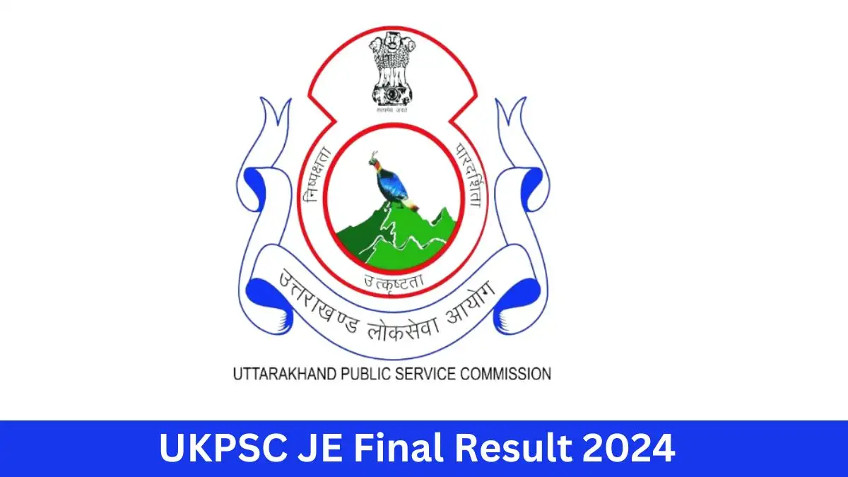 UKPSC Junior Engineer Result 2024 Announced, How to Check the Result at psc.uk.gov.in