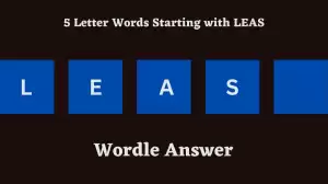 5 Letter Words Starting with LEAS All Words List