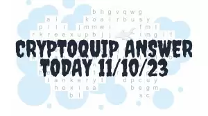 Cryptoquip Answer Today 11/10/23