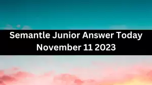 Semantle Junior Answer Today November 11 2023