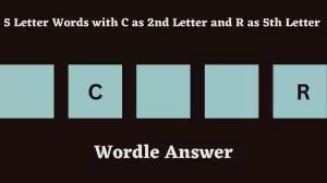 5 Letter Words with C as 2nd Letter and R as 5th Letter All Words List