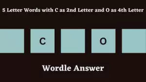 5 Letter Words with C as 2nd Letter and O as 4th Letter All Words List