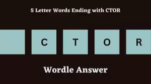 5 Letter Words Ending with CTOR All Words List