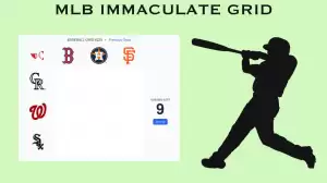 MLB Immaculate Grid Answers Today November 13 2023