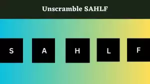 Unscramble SAHLF Jumble Word Today