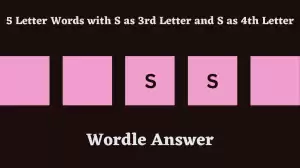 5 Letter Words with S as 3rd Letter and S as 4th Letter All Words List