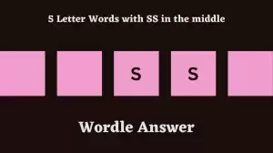 5 Letter Words with SS in the middle All Words List