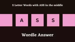 5 Letter Words with ASS in the middle All Words List