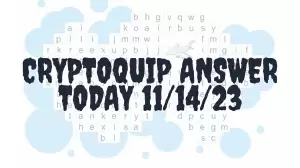 Cryptoquip Answer Today 11/14/23