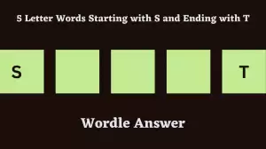 5 Letter Words Starting with S and Ending with T All Words List