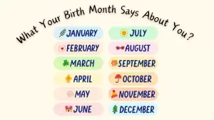 What Your Birth Month Says About You? Personality Test