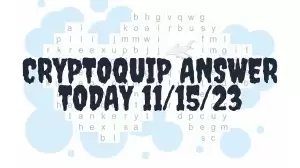 Cryptoquip Answer Today 11/15/23