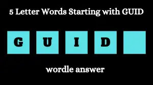 5 Letter Words Starting with GUID All Words List