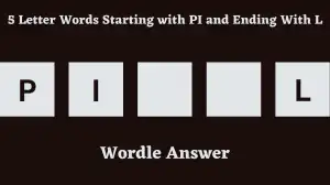 5 Letter Words Starting with PI and Ending With L All Words List