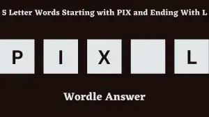 5 Letter Words Starting with PIX and Ending With L All Words List