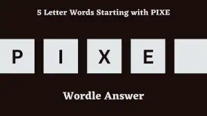 5 Letter Words Starting with PIXE All Words List