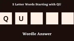 5 Letter Words Starting with QU All Words List