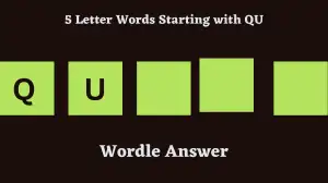 5 Letter Words Starting with QU All Words List