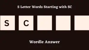 5 Letter Words Starting with SC All Words List