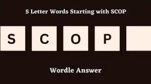 5 Letter Words Starting with SCOP All Words List