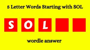 5 Letter Words Starting with SOL All Words List