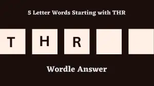 5 Letter Words Starting with THR All Words List