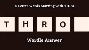 5 Letter Words Starting with THRO All Words List