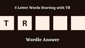 5 Letter Words Starting with TR All Words List