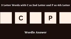 5 Letter Words with C as 2nd Letter and P as 4th Letter All Words List