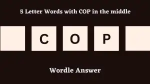 5 Letter Words with COP in the middle All Words List